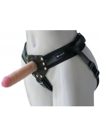 Черный пояс-трусики с двумя насадками  Экзотик-Linda  - 15,5 и 10,5 см. - LOVETOY (А-Полимер) - купить с доставкой в Волгодонске