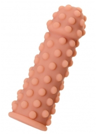 Телесная реалистичная насадка KOKOS Extreme Sleeve 02 с дополнительной стимуляцией - 12,7 см. - KOKOS - в Волгодонске купить с доставкой