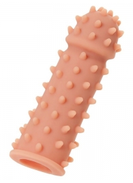 Телесная реалистичная насадка KOKOS Extreme Sleeve 03 с дополнительной стимуляцией - 12,7 см. - KOKOS - в Волгодонске купить с доставкой