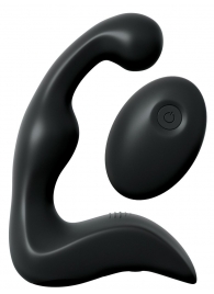 Черный вибромассажер простаты с пультом ДУ Control P-Spot Pro - Pipedream - в Волгодонске купить с доставкой