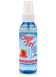 Очищающий спрей для игрушек CLEAR TOY Strawberry - 100 мл. - Биоритм - купить с доставкой в Волгодонске