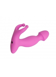 Розовый стимулятор простаты с усиками - 15 см. - 4sexdreaM - в Волгодонске купить с доставкой