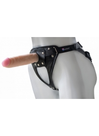 Универсальный мягкий пояс с насадкой Hard brutal BDSM-КОНСУЛ - 17 см. - LOVETOY (А-Полимер) - купить с доставкой в Волгодонске