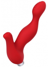Красный силиконовый вибростимулятор простаты Proman - 12,5 см. - ToyFa - в Волгодонске купить с доставкой