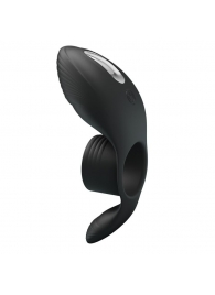 Черное кольцо на пенис с вибрацией Vibration Penis Sleeve - Baile - в Волгодонске купить с доставкой