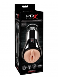 Телесный вибромастурбатор-вагина Cock Compressor Vibrating Stroker - Pipedream - в Волгодонске купить с доставкой