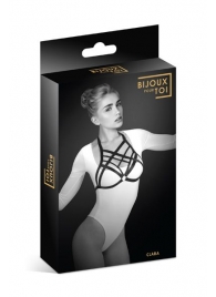 Черная упряжь на грудь Clara - Bijoux Pour Toi - купить с доставкой в Волгодонске