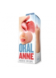 Телесный мастурбатор-ротик с язычком Oral Anne - Blush Novelties - в Волгодонске купить с доставкой