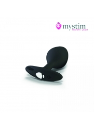 Черная пробка Mystim Rocking Vibe S с возможностью подключения к электростимулятору - 9,7 см. - MyStim - купить с доставкой в Волгодонске