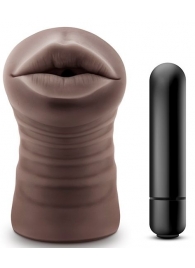 Коричневый мастурбатор-ротик Heather - Blush Novelties - в Волгодонске купить с доставкой