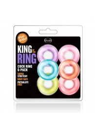 Набор из 6 эрекционных колец King of the Ring - Blush Novelties - в Волгодонске купить с доставкой