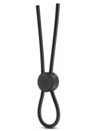 Черное силиконовое лассо на пенис SILICONE LOOP COCK RING - Blush Novelties - в Волгодонске купить с доставкой