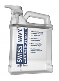 Канистра лубриканта Swiss Navy Water Based Lube на водной основе - 3,8 л. - Swiss navy - купить с доставкой в Волгодонске