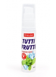 Гель-смазка Tutti-frutti со вкусом сладкой мяты - 30 гр. - Биоритм - купить с доставкой в Волгодонске