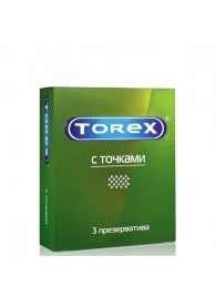 Текстурированные презервативы Torex  С точками  - 3 шт. - Torex - купить с доставкой в Волгодонске