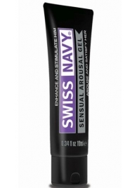 Возбуждающий гель-лубрикант на водной основе Sensual Arousal Lubricant - 10 мл. - Swiss navy - купить с доставкой в Волгодонске