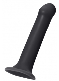 Черный фаллос на присоске Silicone Bendable Dildo XL - 20 см. - Strap-on-me - купить с доставкой в Волгодонске