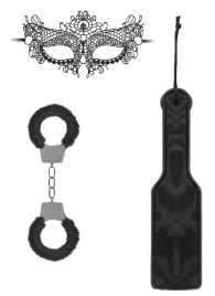 Черный игровой набор Introductory Bondage Kit №4 - Shots Media BV - купить с доставкой в Волгодонске