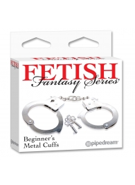 Металлические наручники Beginner s Metal Cuffs - Pipedream - купить с доставкой в Волгодонске