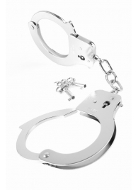 Металлические серебристые наручники Designer Metal Handcuffs - Pipedream - купить с доставкой в Волгодонске