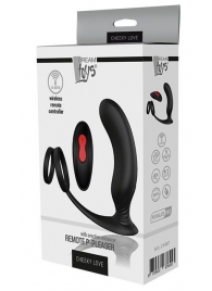 Черный массажер простаты REMOTE P-PLEASER - Dream Toys - в Волгодонске купить с доставкой