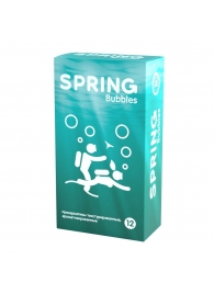 Презервативы SPRING BUBBLES с пупырышками - 12 шт. - SPRING - купить с доставкой в Волгодонске