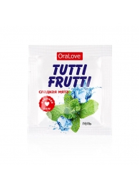 Пробник гель-смазки Tutti-frutti со вкусом мяты - 4 гр. - Биоритм - купить с доставкой в Волгодонске