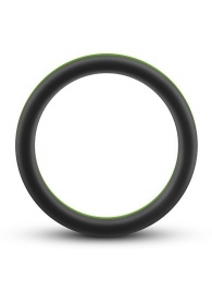Черно-зеленое эрекционное кольцо Silicone Go Pro Cock Ring - Blush Novelties - в Волгодонске купить с доставкой