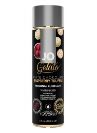 Лубрикант с ароматом трюфелей из белого шоколада и малины JO GELATO WHITE CHOCOLATE RASPBERRY TRUFFLE - 120 мл. - System JO - купить с доставкой в Волгодонске