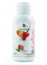 Интимный гель-смазка JUICY FRUIT с ароматом клубники - 100 мл. - БиоМед - купить с доставкой в Волгодонске