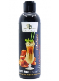Интимный гель-смазка JUICY FRUIT с ароматом солёной карамели - 200 мл. - БиоМед - купить с доставкой в Волгодонске