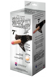Пояс-трусики с насадкой Classic lux-Duke - 17,5 см. - LOVETOY (А-Полимер) - купить с доставкой в Волгодонске