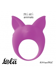 Фиолетовое эрекционное кольцо Kitten Kyle - Lola Games - в Волгодонске купить с доставкой
