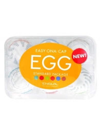Набор из 6 мастурбаторов Tenga EGG Easy Beat с различным рельефом - Tenga - в Волгодонске купить с доставкой