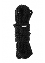 Черная веревка для шибари DELUXE BONDAGE ROPE - 5 м. - Dream Toys - купить с доставкой в Волгодонске