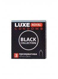 Черные презервативы LUXE Royal Black Collection - 3 шт. - Luxe - купить с доставкой в Волгодонске