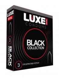 Черные презервативы LUXE Royal Black Collection - 3 шт. - Luxe - купить с доставкой в Волгодонске