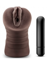 Коричневый мастурбатор-вагина Hot Chocolate Brianna - Blush Novelties - в Волгодонске купить с доставкой