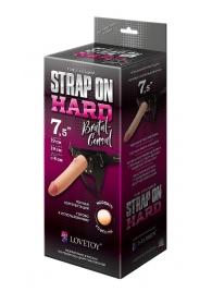 Пояс-трусики с насадкой Hard brutal-consul - 19 см. - LOVETOY (А-Полимер) - купить с доставкой в Волгодонске