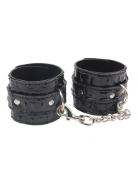 Черные наручники Surrender Wrist Restraints - Chisa - купить с доставкой в Волгодонске
