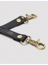 Черный фиксатор для манжет Bound to You Faux Leather Hogtie - Fifty Shades of Grey - купить с доставкой в Волгодонске