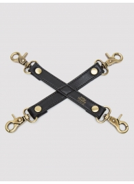 Черный фиксатор для манжет Bound to You Faux Leather Hogtie - Fifty Shades of Grey - купить с доставкой в Волгодонске
