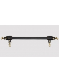 Черная распорка для ног Bound to You Faux Leather Spreader Bar - 50,8 см. - Fifty Shades of Grey - купить с доставкой в Волгодонске