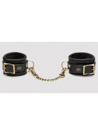 Черные наручники Bound to You Faux Leather Wrist Cuffs - Fifty Shades of Grey - купить с доставкой в Волгодонске