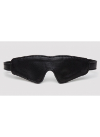 Черная плотная маска на глаза Bound to You Faux Leather Blindfold - Fifty Shades of Grey - купить с доставкой в Волгодонске