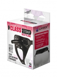 Черный пояс для насадок CLASS STRAP Restyling - LOVETOY (А-Полимер) - купить с доставкой в Волгодонске