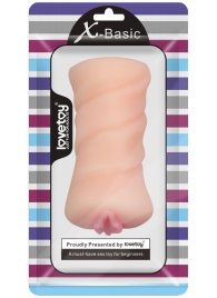 Телесный мастурбатор-вагина X-Basic Pocket Pussy без вибрации - Lovetoy - в Волгодонске купить с доставкой
