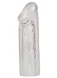 Удлиняющая насадка на пенис Mega Dick Sleeve Transparent - Orion - в Волгодонске купить с доставкой