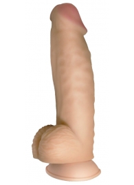 Телесный реалистичный фаллоимитатор на черных трусиках Real Big Strap-On - 34,5 см. - LOVETOY (А-Полимер) - купить с доставкой в Волгодонске