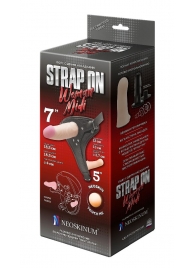 Реалистичный страпон Woman Midi с вагинальной пробкой - 19 см. - LOVETOY (А-Полимер) - купить с доставкой в Волгодонске